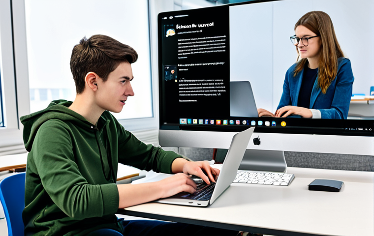 Learning Environment Choice**

"A student in a modern, well-lit classroom, fully clothed, wearing casual but professional attire, attending a web design lesson. Alternatively, the same student comfortably learning at home with a laptop, also fully clothed in modest clothing. Split screen showing both scenarios. Emphasis on the choice between in-person and online learning. Safe for work, appropriate content, professional environment, perfect anatomy, correct proportions, natural pose, family-friendly."

**