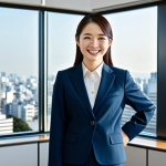 웹디자인 고객 요구 분석법 - Business Success**

"A confident Japanese businesswoman in a professional business suit, smiling sli...