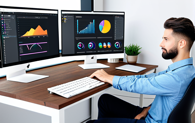 웹디자인 실기시험 꿀팁 - Modern Web Designer**

"A professional web designer, fully clothed in a stylish yet modest outfit, w...