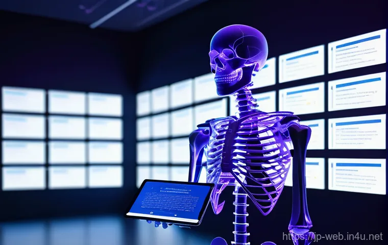 웹디자인 HTML 기본 구조 이해 - **"The Digital Skeleton of the Web"**:
    A professional, minimalist, and slightly futuristic depic...